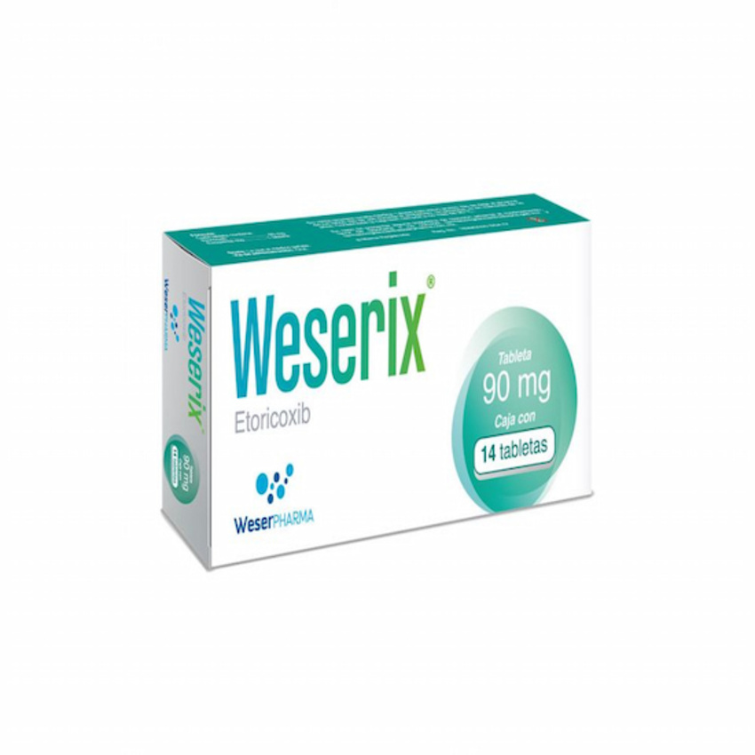 WESERIX CAJA CON 14 TABLETAS DE 90 MG