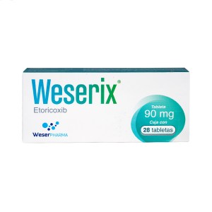 WESERIX CAJA CON 28 TABLETAS DE 90 MG WESERIX CAJA CON 28 TABLETAS DE 90 MG