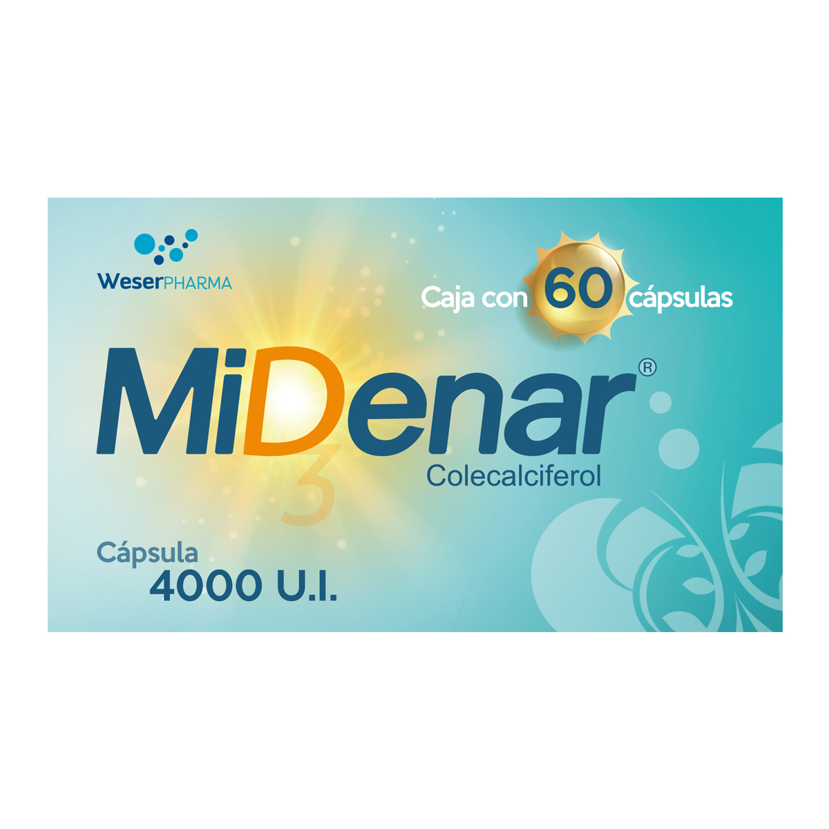 MIDENAR 4000 UI 60 CAPS          N