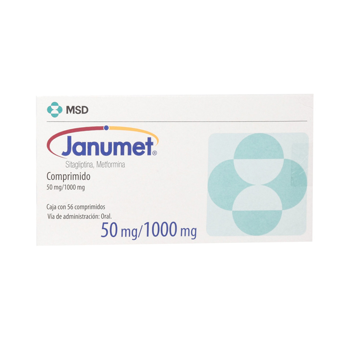 JANUMET 50/1000MG 56CPR RECU 162