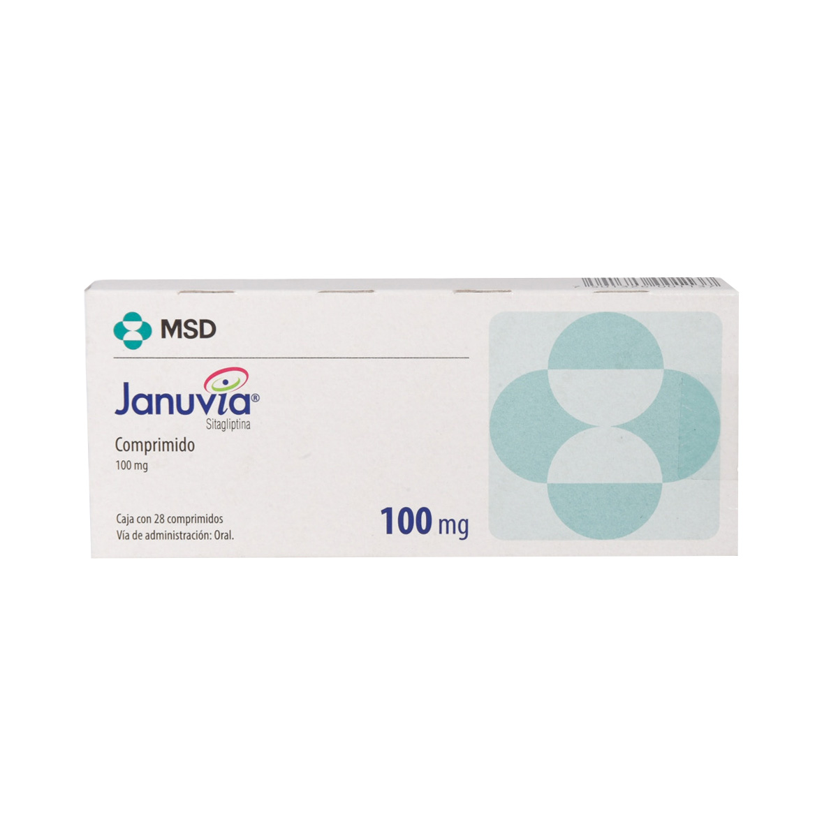 JANUVIA 100 MG CPR RECUB 28 057