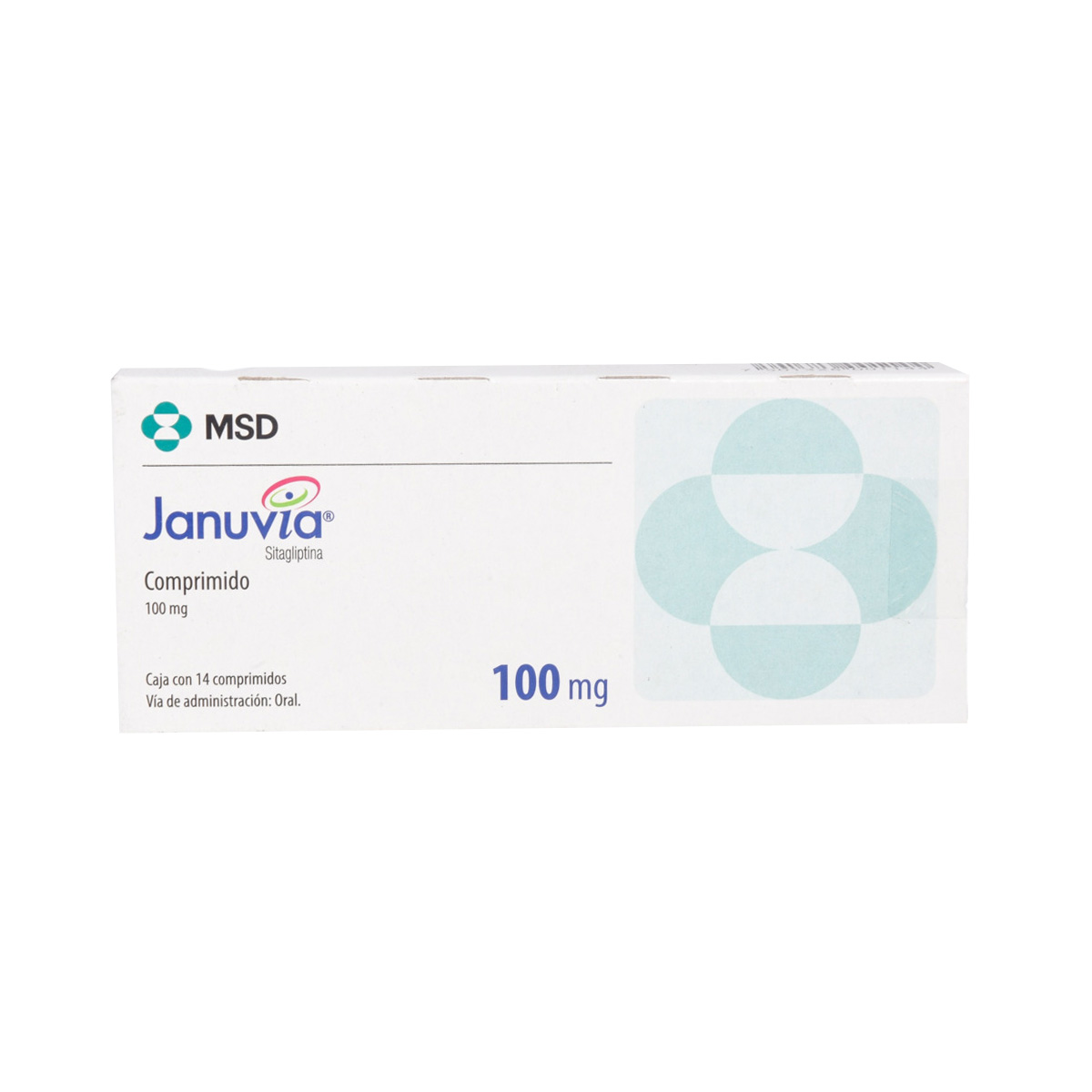 JANUVIA 100 MG CPR RECUB 14