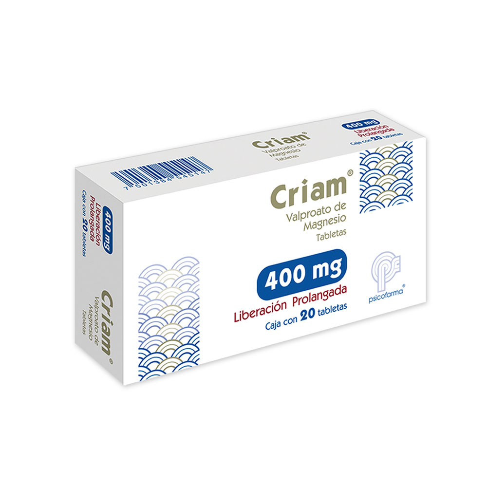 CRIAM LP 400 MG 20 TAB