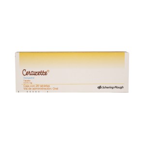 CERAZETTE CAJA CON 28 GRAGEAS DE 0.075 MG CERAZETTE CAJA CON 28 GRAGEAS DE 0.075 MG