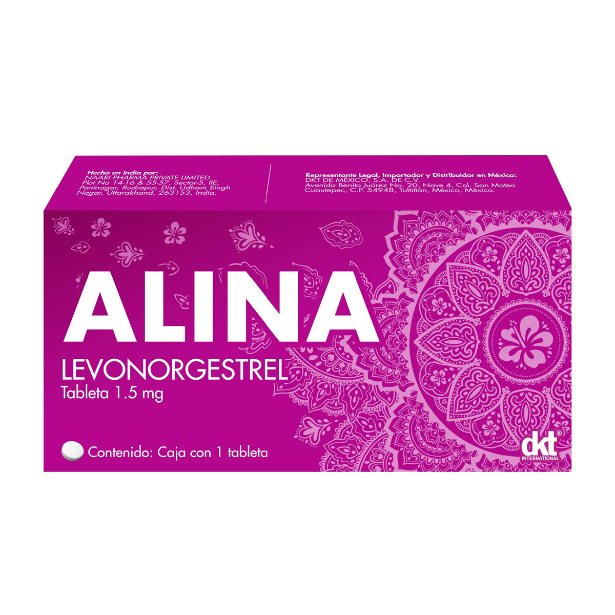 LEVONORGESTREL 1.5 MG 1 TAB ALINA
