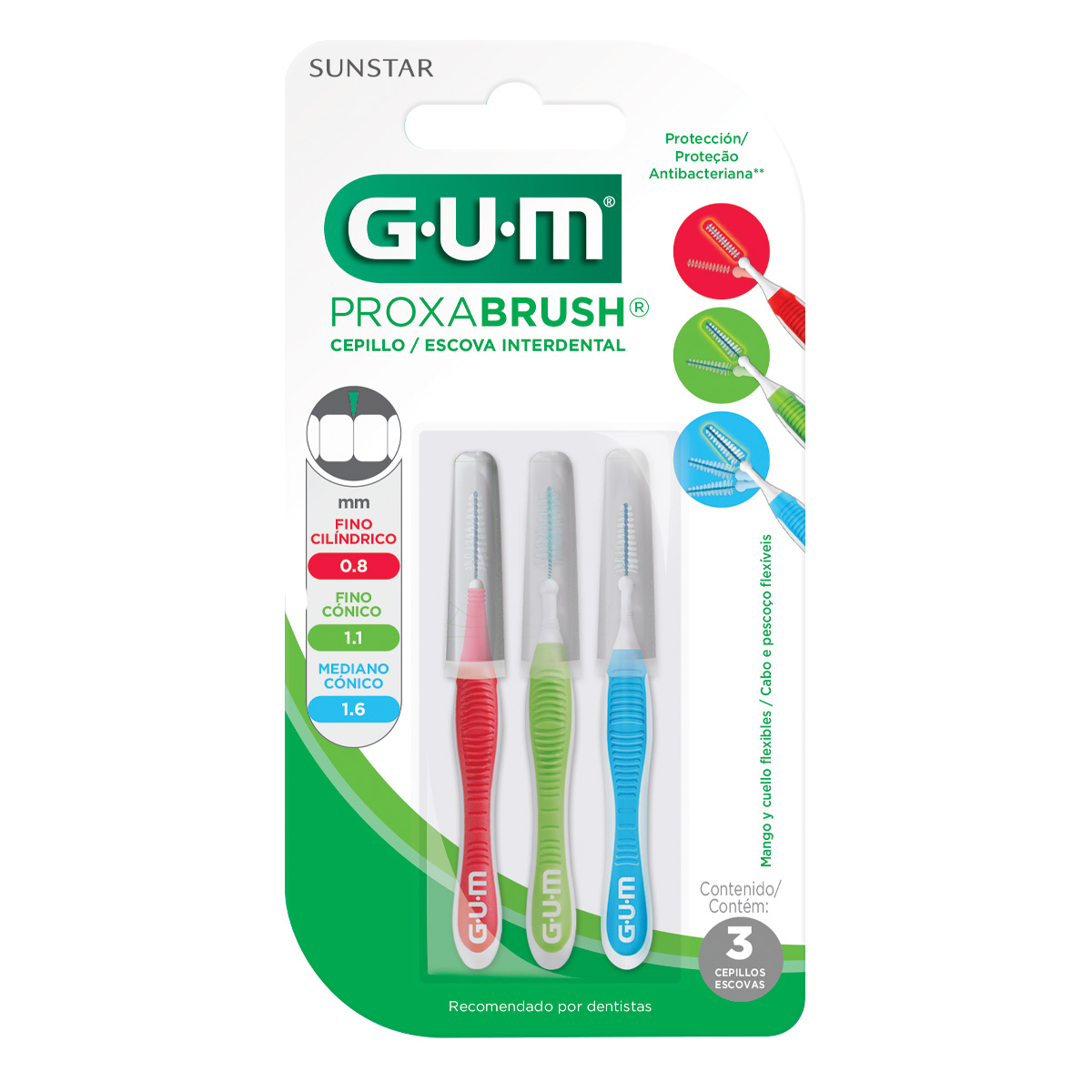 CEP DENT GUM PROXABRUS INTERD 3PZ