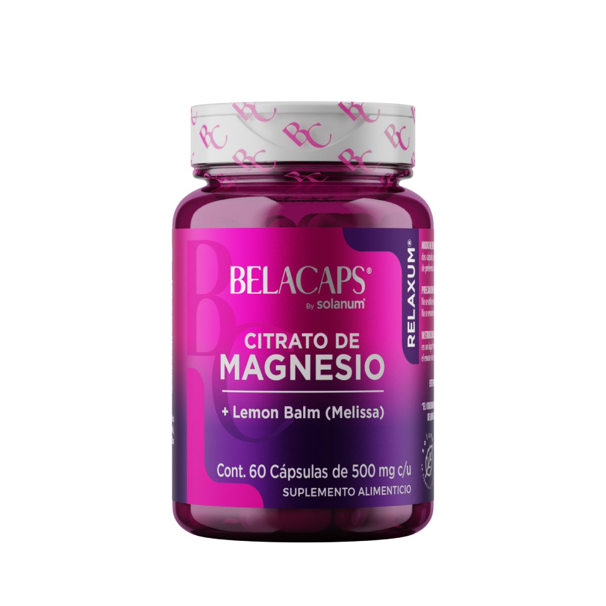 BELACAPS MAGNESIO SUP ALIM 60CAPS