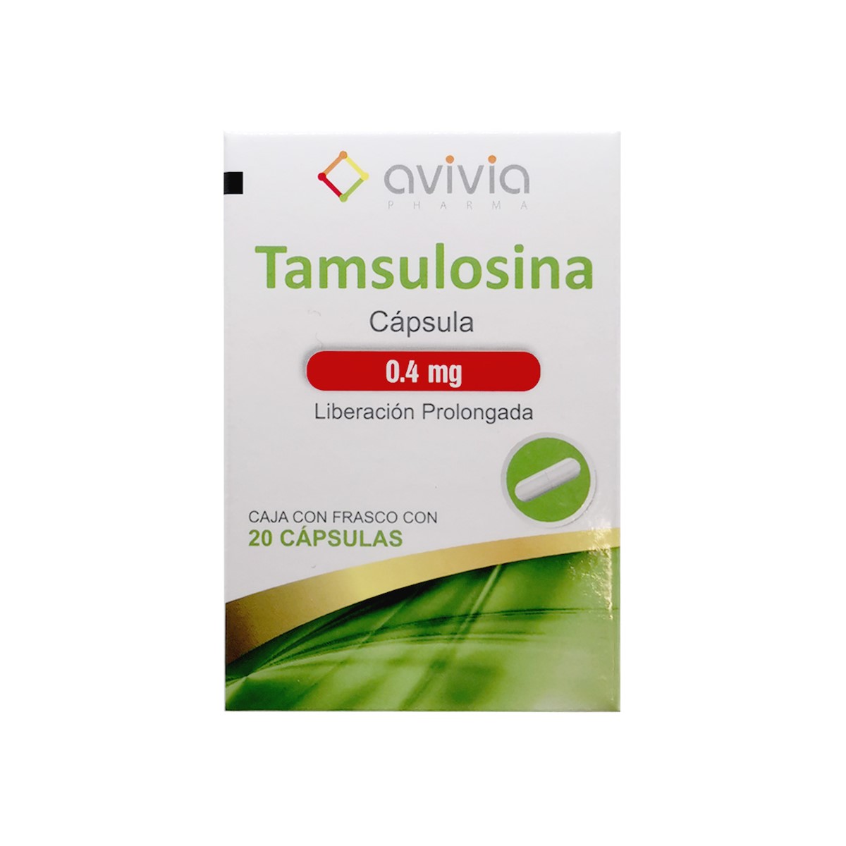 TAMSULOSINA 0.4MG LP 20CAPS LGEN