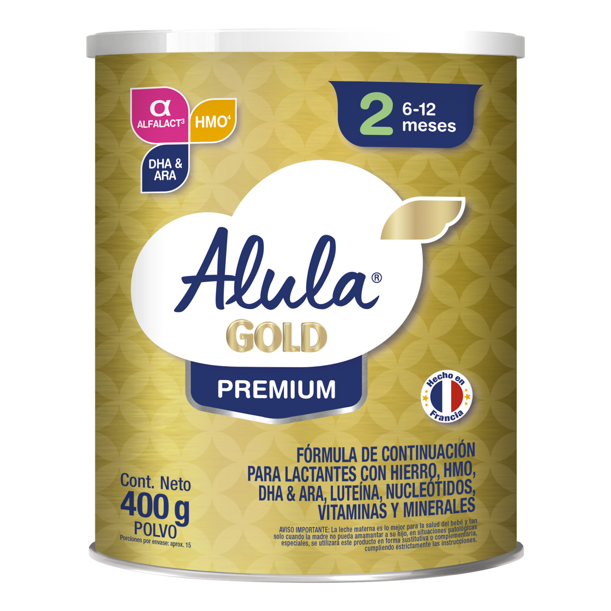ALULA GOLD 2 PREMIUM 6-12 MESES 400 G