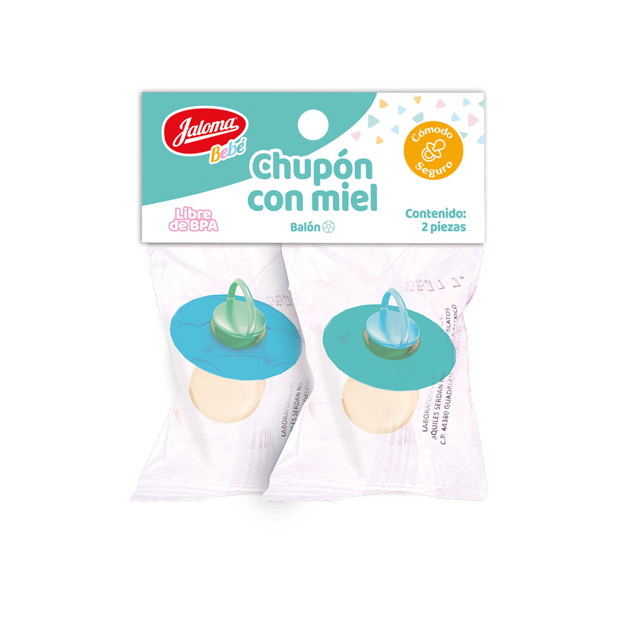 CHUPON JALOMA CIRCU C/MIEL 2PZS