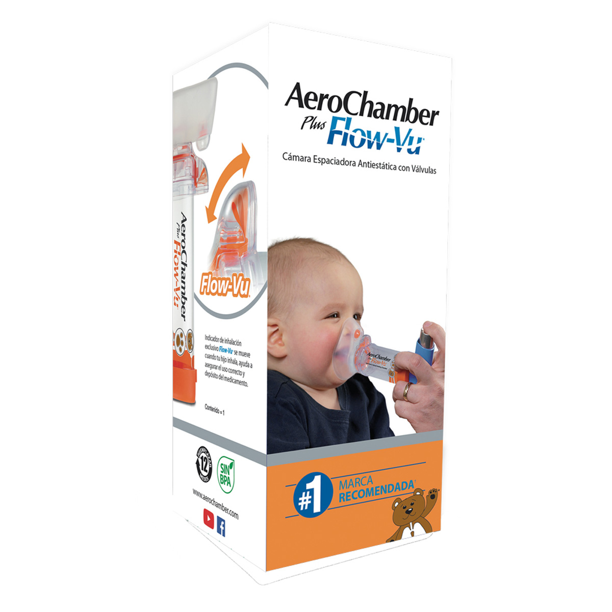 AEROCHAMBER PLUS LAC FLOW-VU