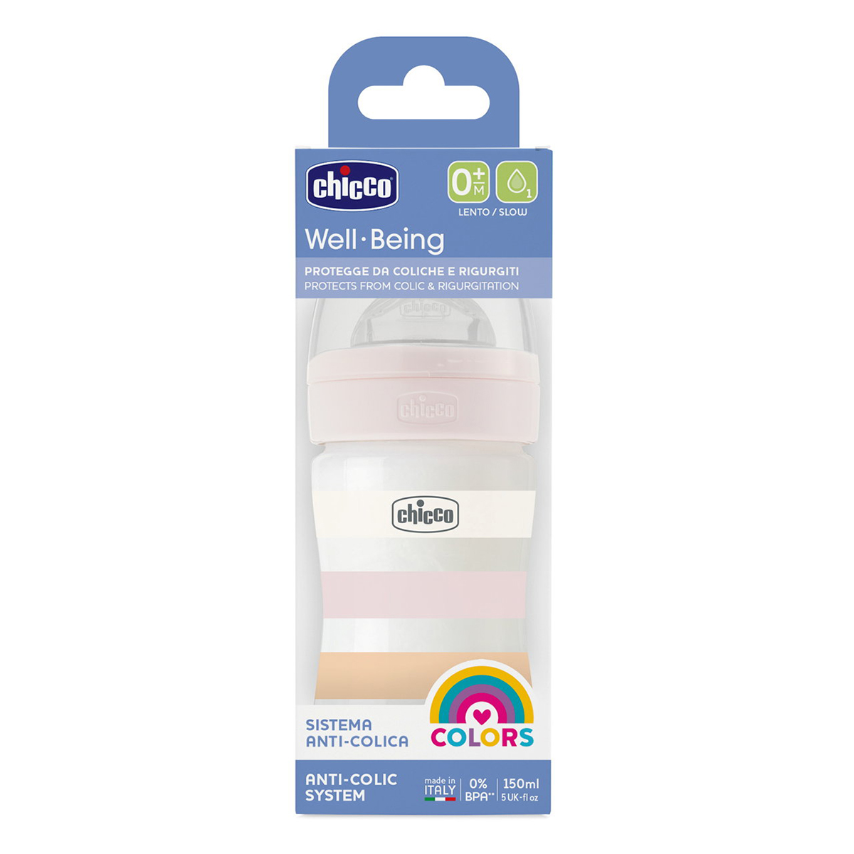 BIB CHICCO WB ANTI-COL BCO 150ML N