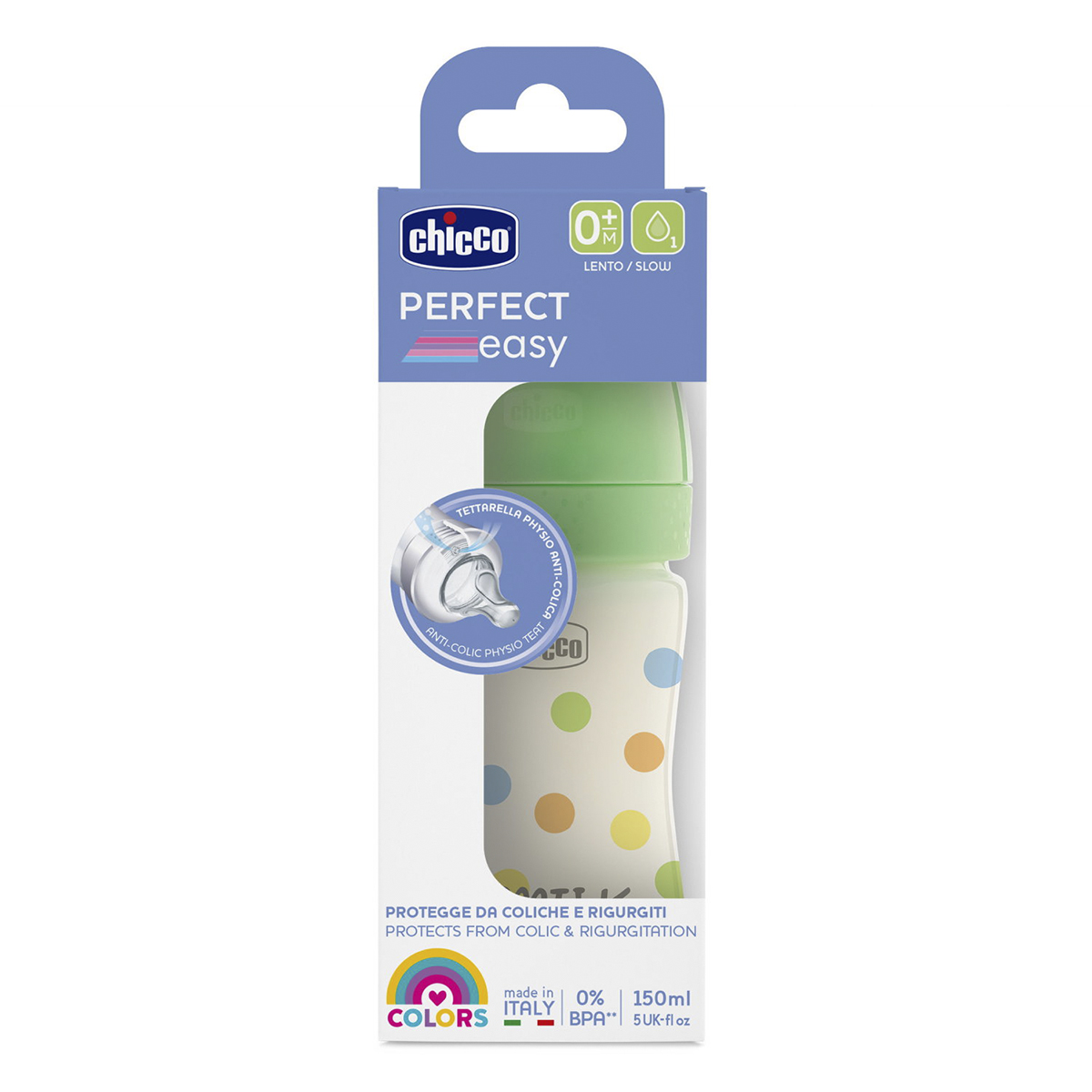 BIB CHICCO PERFECT EASY 0+ 150ML N