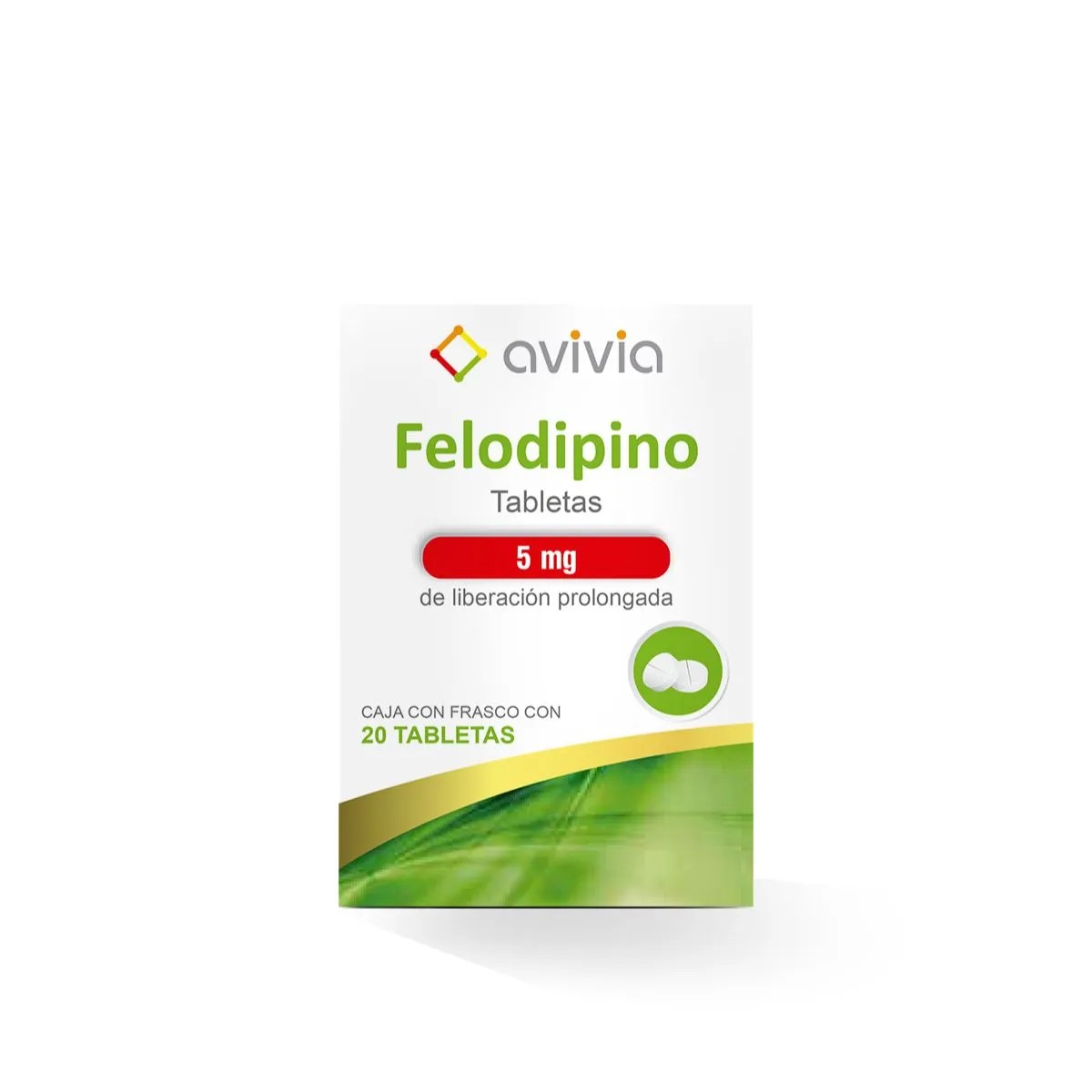 FELODIPIN LP 5MG FCO 20TAB  LGEN