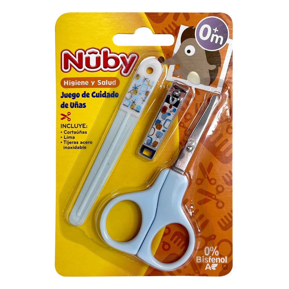KIT NUBY CUIDADO DE UNAS 0M+ 3PZ