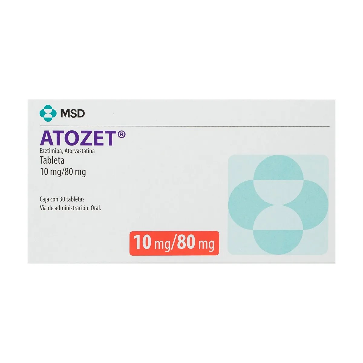 ATOZET 10/80MG 30 TAB