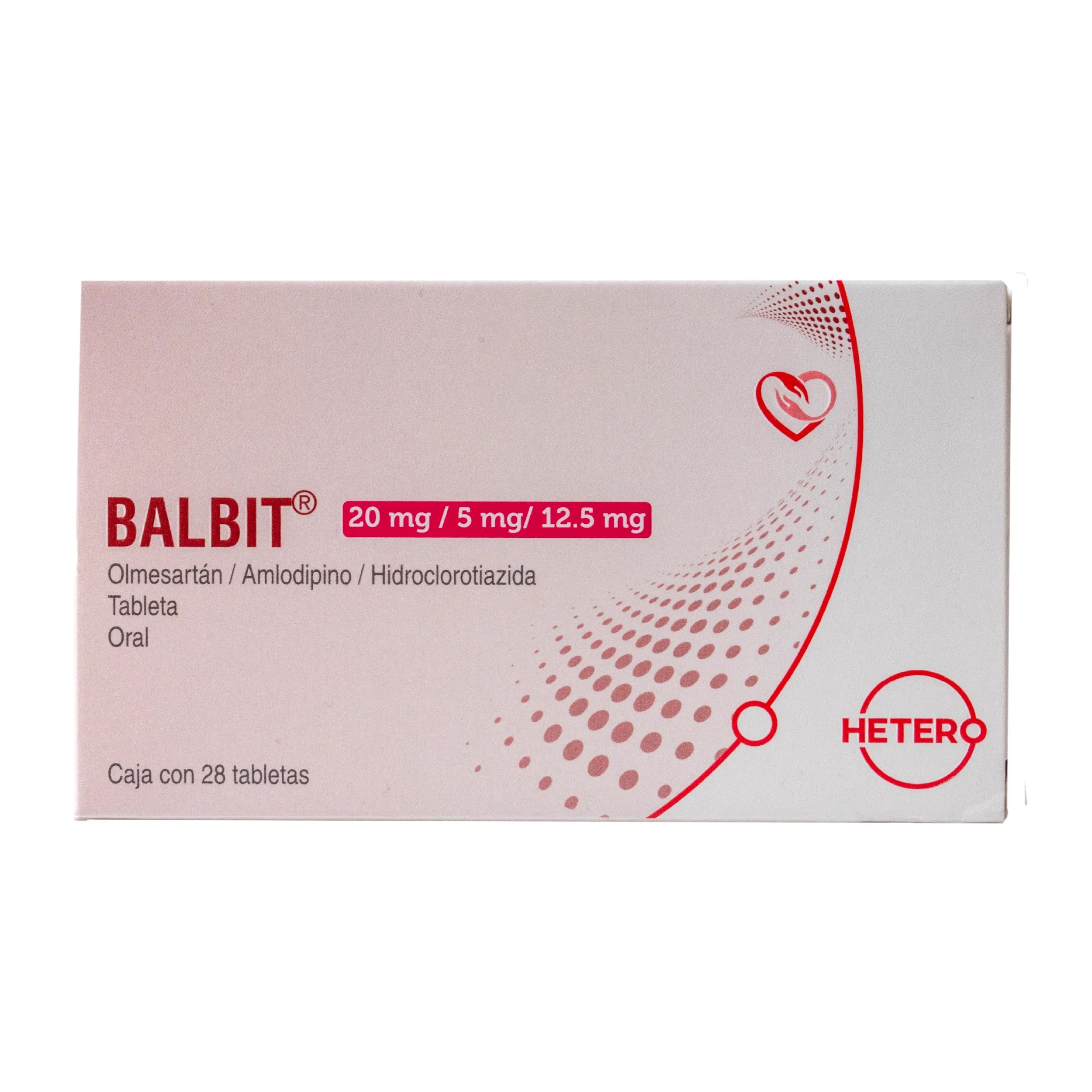 BALBIT 20/5/12.5 MG 28 TAB