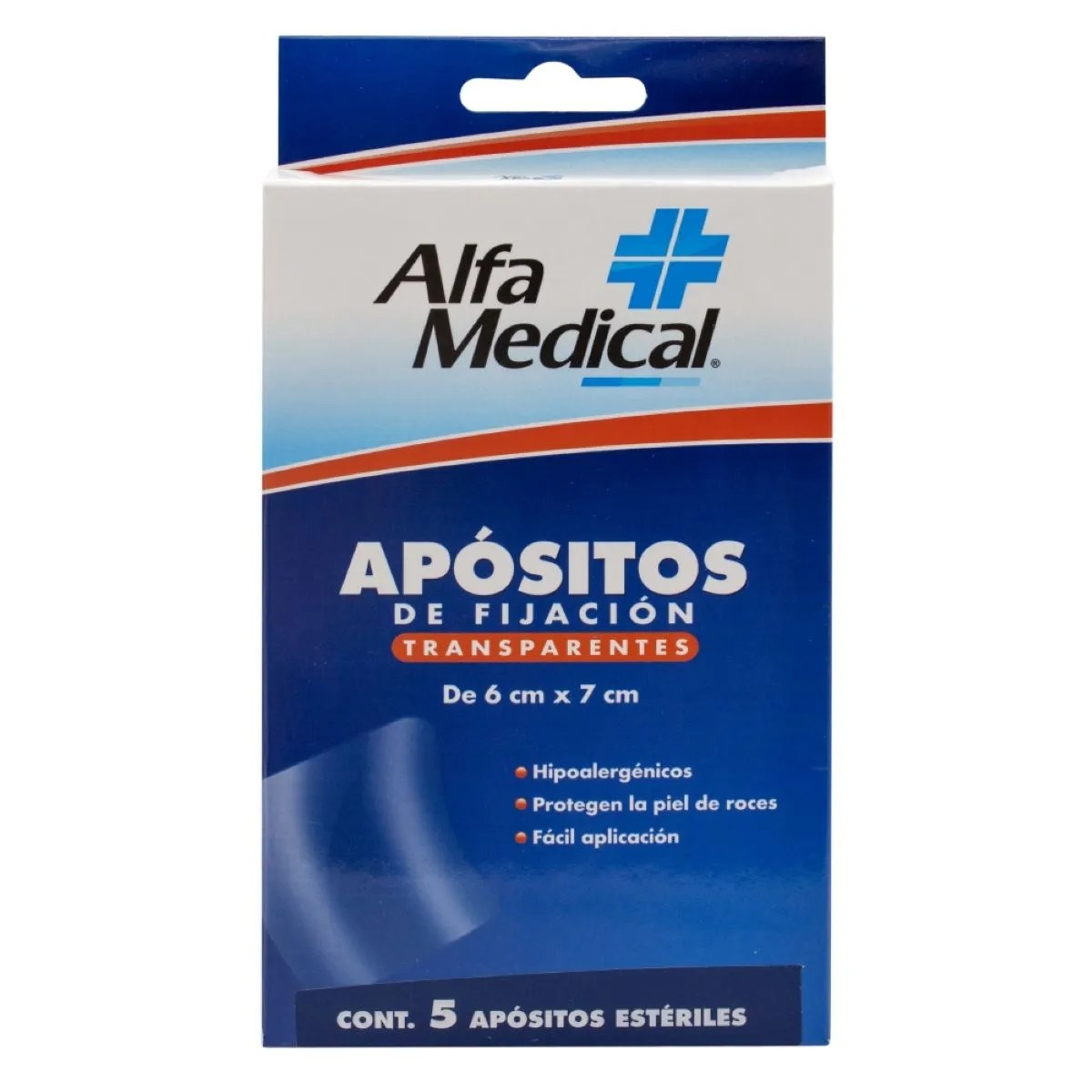 APOSITOS ALFA MED TRANSP 6X7CM N