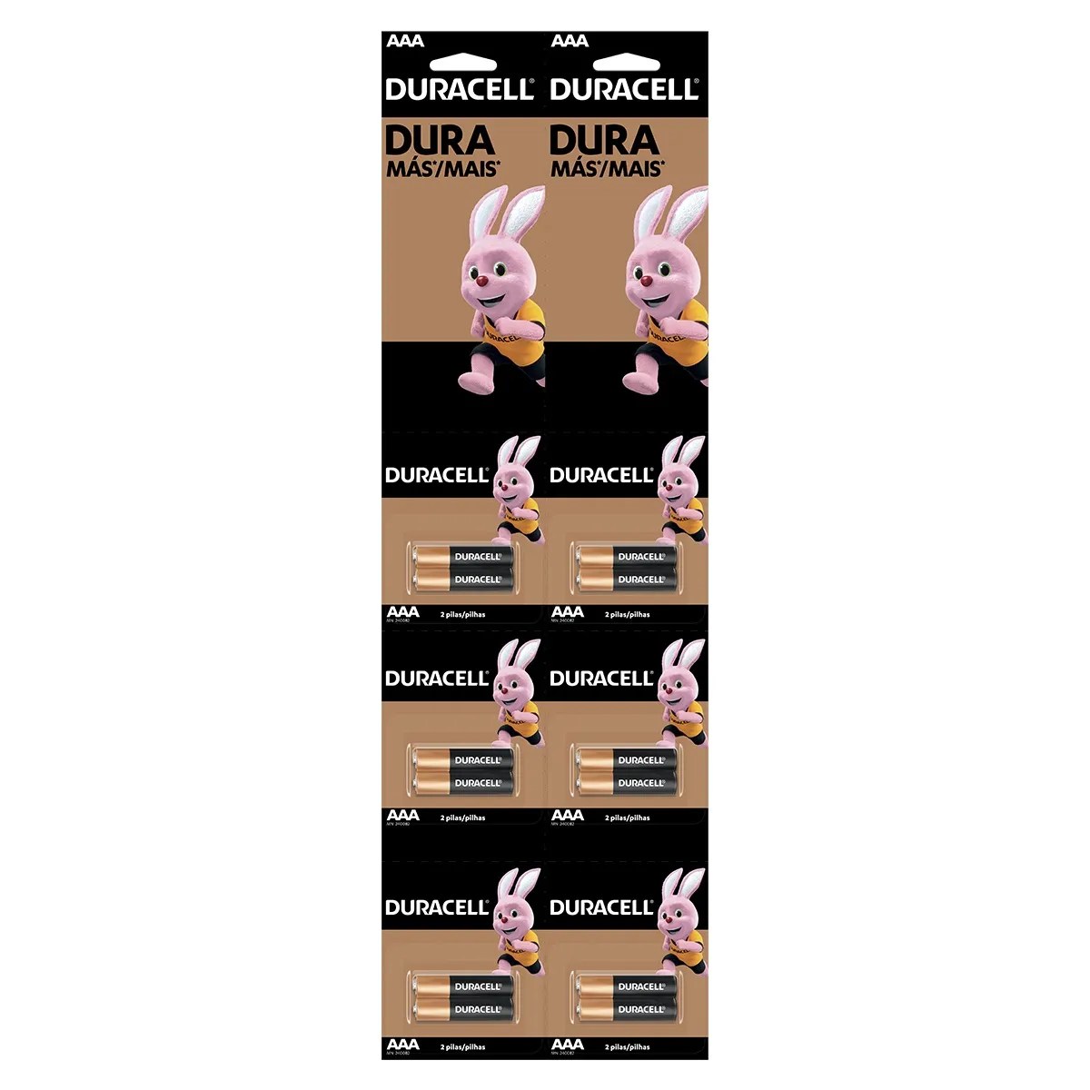 PILA DURACELL D-MAS AAA TIRA C/12