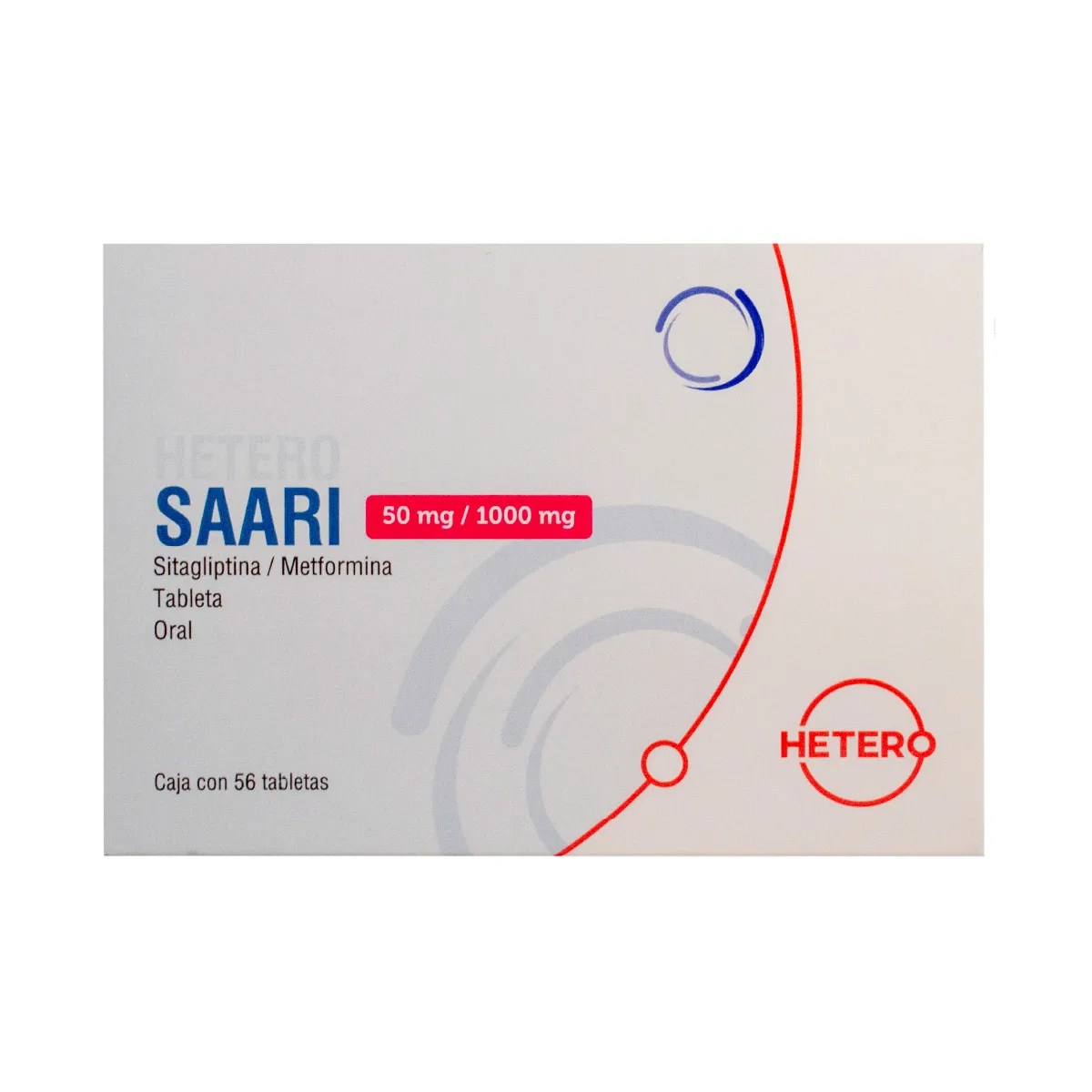 SAARI 50/1000 MG 56 TAB