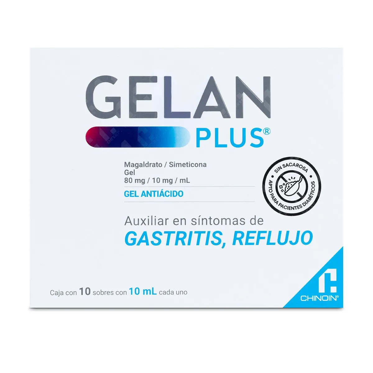 GELAN PLUS 80/10MG GEL10ML 10SB
