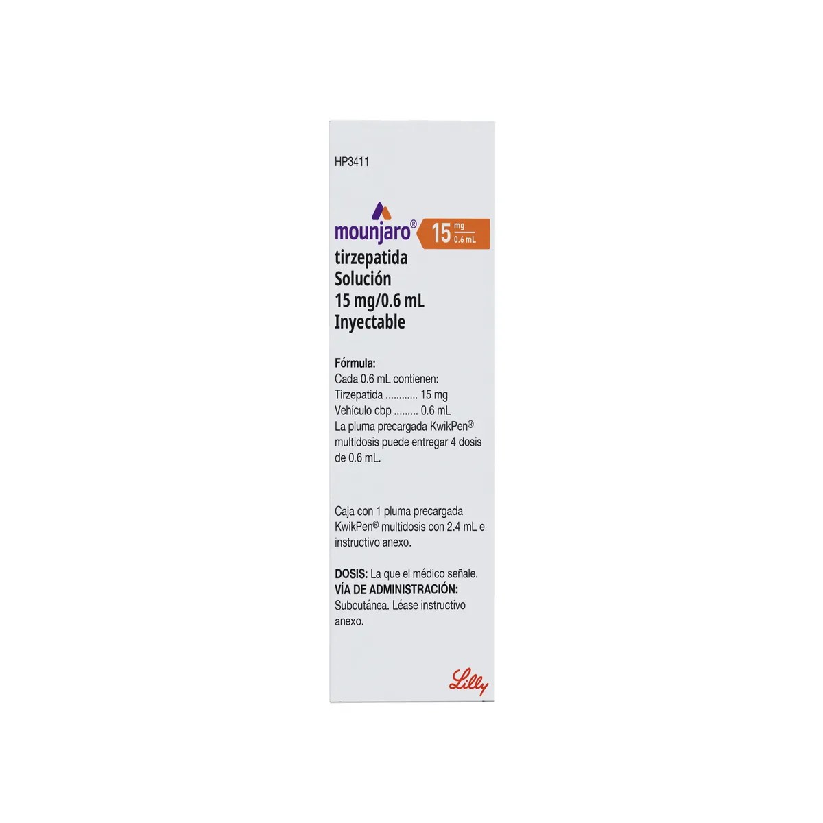 MOUNJARO 15MG/0.6ML SI PLUM PREC
