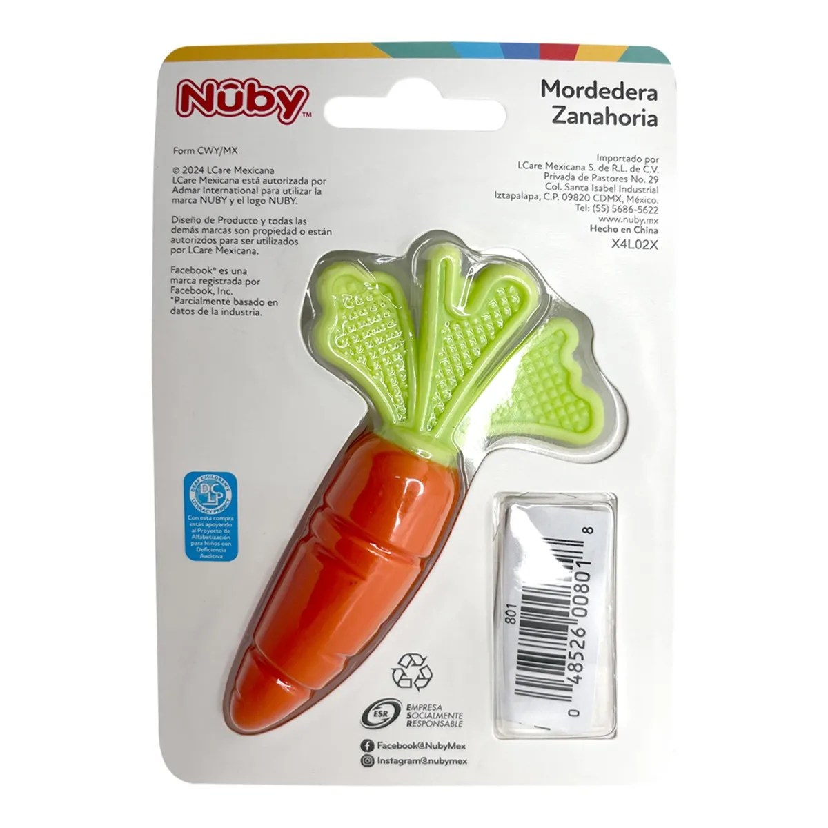 MORDEDERA NUBY ZANAHORIA SILICON