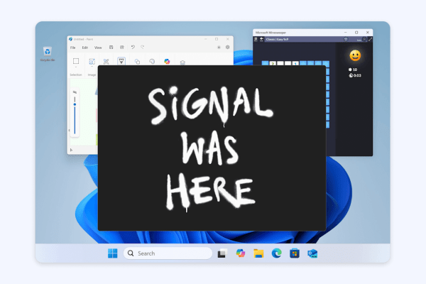 The signal will block Microsoft appears from snooping in your texts The signal will block Microsoft appears from snooping in your texts
