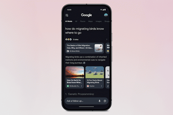 Google expands AI mode with additional features for search Google expands AI mode with additional features for search