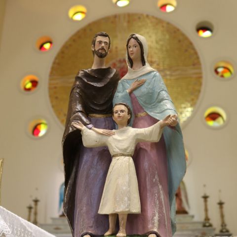 Imagem peregrina da Sagrada Família chega à Forania de São José Imagem peregrina da Sagrada Família chega à Forania de São José