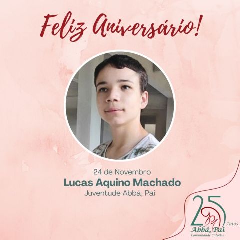 Hoje os parabéns são para o jovem Lucas Hoje os parabéns são para o jovem Lucas
