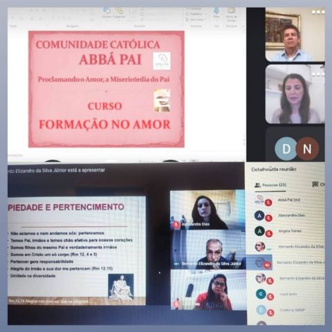 Segue com grande participação o curso online Formação no Amor Segue com grande participação o curso online Formação no Amor