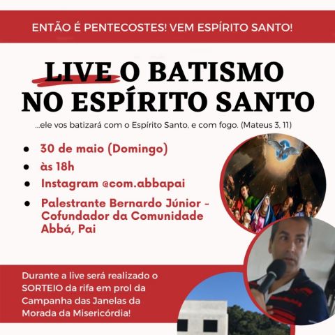 Live O Batismo no Espírito Santo Live O Batismo no Espírito Santo