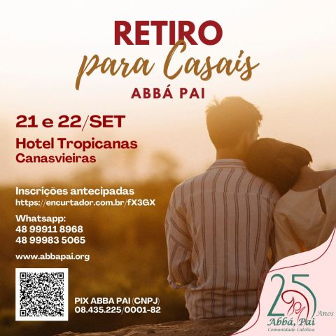 Comunidade Abbá, Pai realiza retiro para casais Comunidade Abbá, Pai realiza retiro para casais