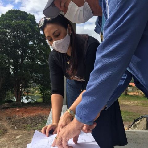 Engenheira Wanessa Sales visita a obra Morada da Misericórdia Engenheira Wanessa Sales visita a obra Morada da Misericórdia