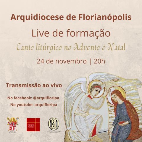 Live sobre Canto Litúrgico no Advento e Natal acontece nesta terça-feira Live sobre Canto Litúrgico no Advento e Natal acontece nesta terça-feira