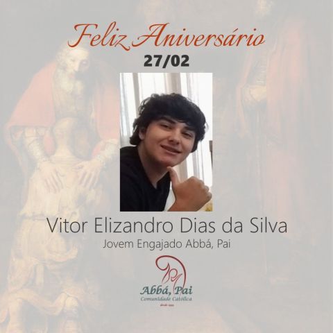 Feliz aniversário Vitor Elizandro! Muita saúde, paz e alegrias! Feliz aniversário Vitor Elizandro! Muita saúde, paz e alegrias!