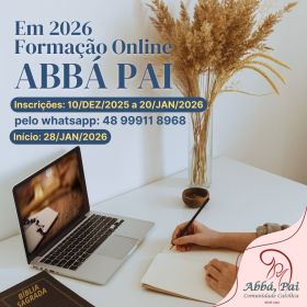 Formação online Abbá Pai 2026 abre inscrições Formação online Abbá Pai 2026 abre inscrições