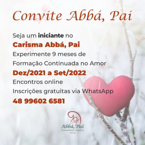 Seja um iniciante no Carisma Abbá, Pai Seja um iniciante no Carisma Abbá, Pai