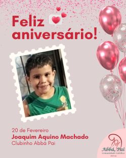 Tempo de celebrar a vida do Joaquim Tempo de celebrar a vida do Joaquim