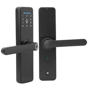 UniMarket® Electronic Door Lock, Fingerprint/Password/IC Card/APP Unlock WiFi Zinc Alloy Smart Lock, Villa Apartment Office for Home Security’