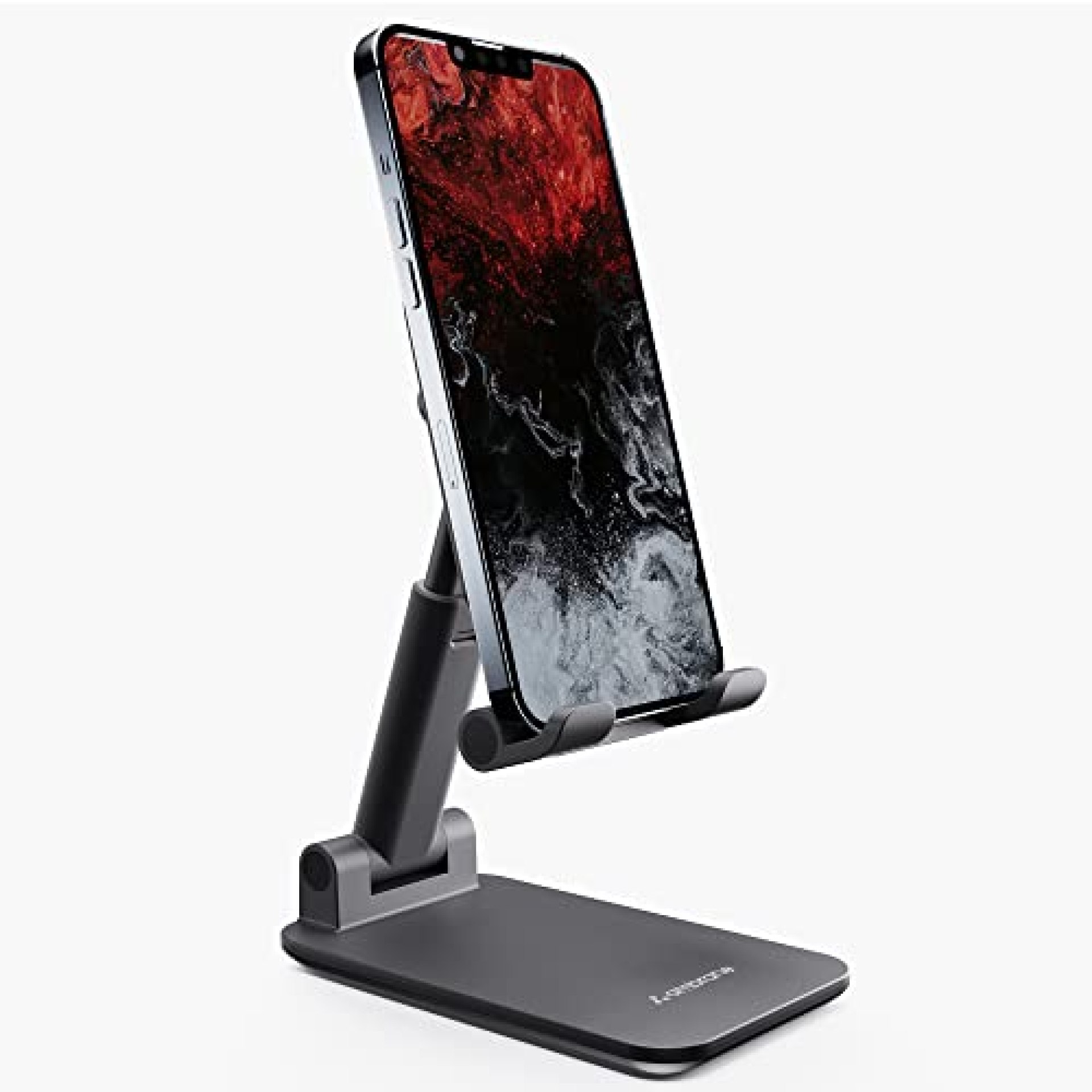 Ambrane Mobile Holding Tabletop Stand, 0-135 Perfect View, Height Adjustment, Wide Compatibility, Multipurpose, Anti-Skid Design (Twistand, Black) Ambrane Mobile Holding Tabletop Stand, 0-135 Perfect View, Height Adjustment, Wide Compatibility, Multipurpose, Anti-Skid Design (Twistand, Black)