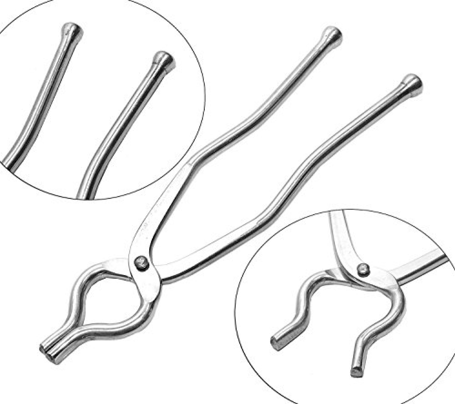 Stainless Steel matt Finish Sandsi/pakkad/pincer/chimta/Tongs/Utensil Holder Smart Kitchen Tool – Silver Stainless Steel matt Finish Sandsi/pakkad/pincer/chimta/Tongs/Utensil Holder Smart Kitchen Tool – Silver