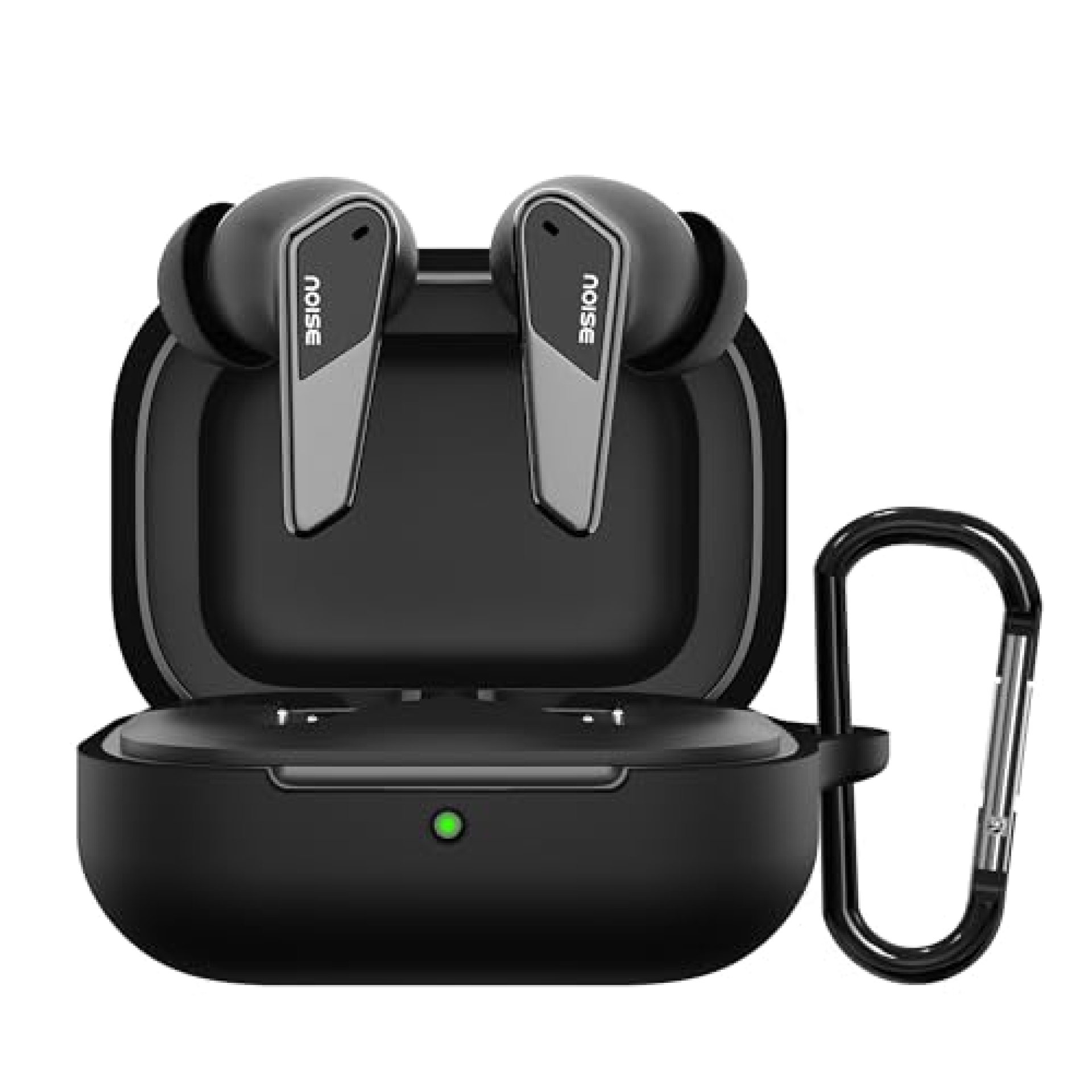 Sounce Silicone Case Cover for Noise Buds N1 Pro, Portable Non-Slip Grip & Scratch-Resistant Protector with Carabiner Clip Full Protection Water Resistant, Shockproof Cover – Black Sounce Silicone Case Cover for Noise Buds N1 Pro, Portable Non-Slip Grip & Scratch-Resistant Protector with Carabiner Clip Full Protection Water Resistant, Shockproof Cover – Black
