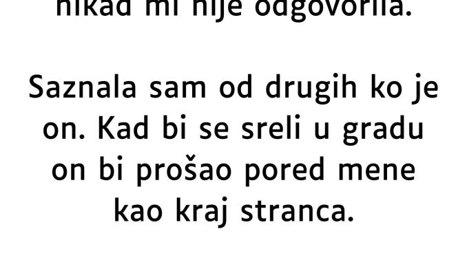 “Moj tata me se odrekao prije nego što sam se rodila…” “Moj tata me se odrekao prije nego što sam se rodila…”
