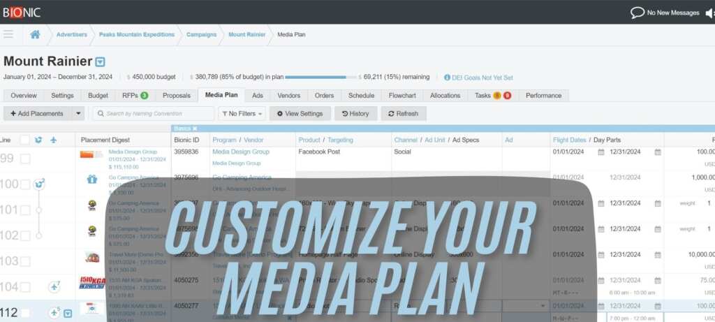 New Ways to Customize Your Media Planning and Buying System New Ways to Customize Your Media Planning and Buying System