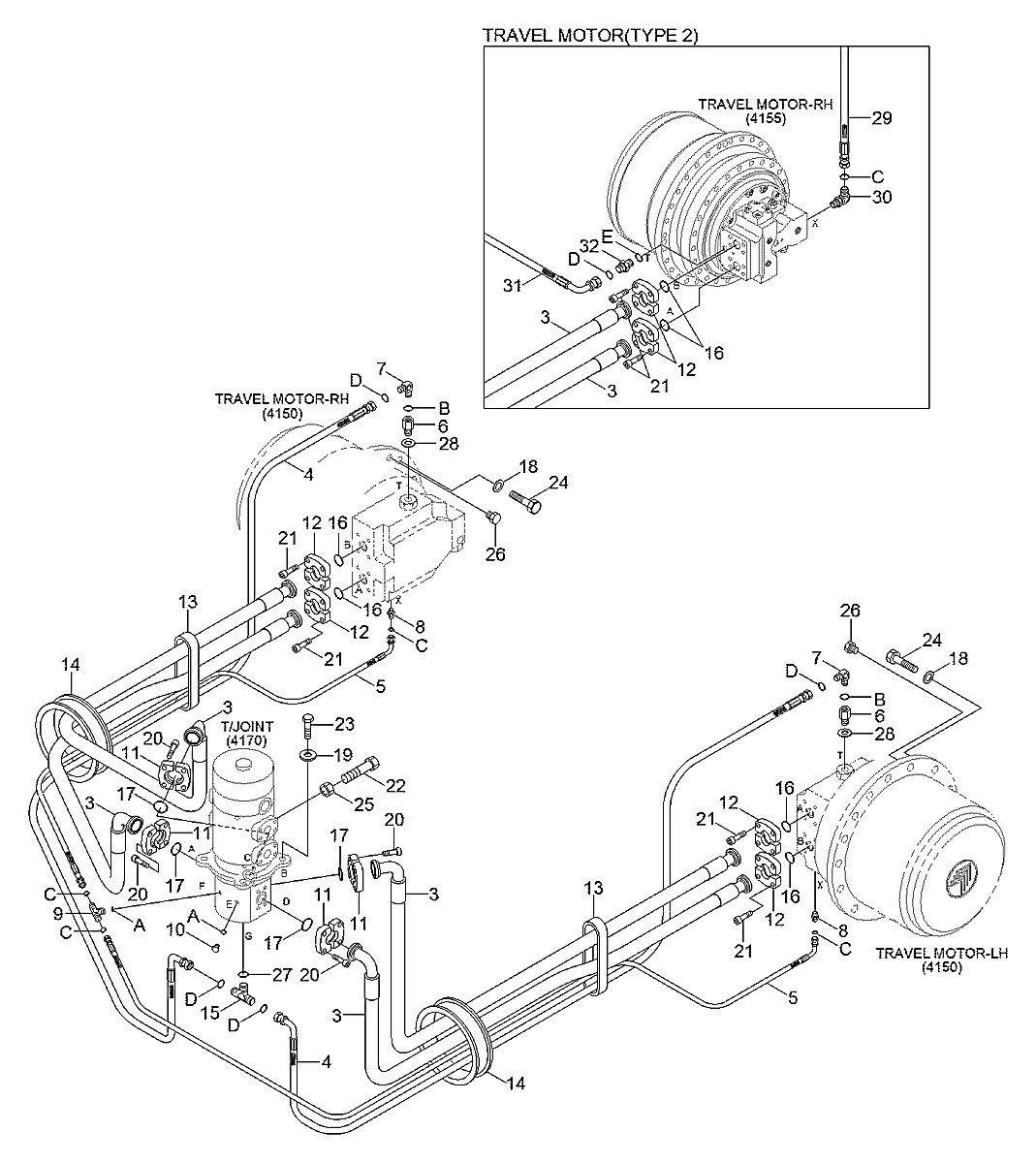 X420-042060 Escavadeira de esteiras Hyundai R480LC-9