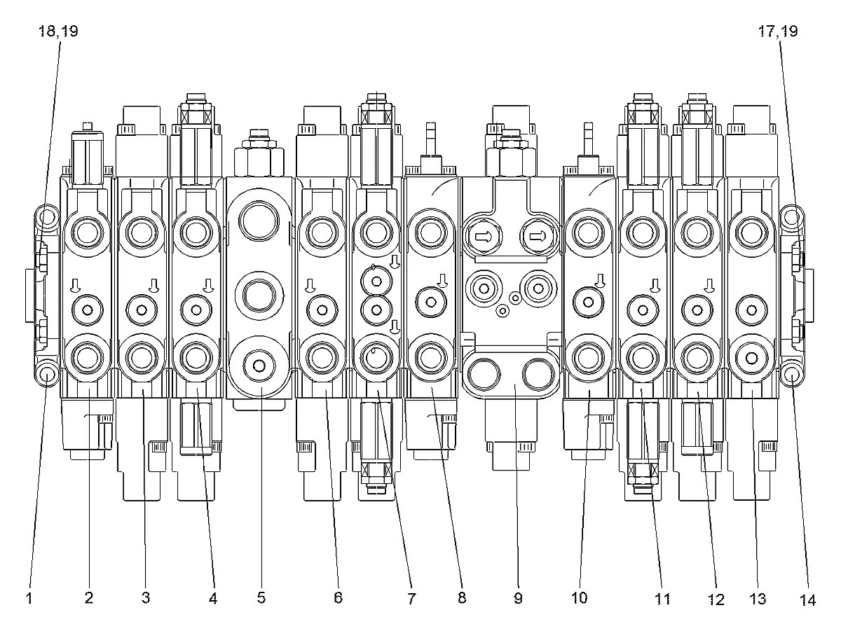 1-55-228 Escavadeira de esteiras Hyundai R55-3