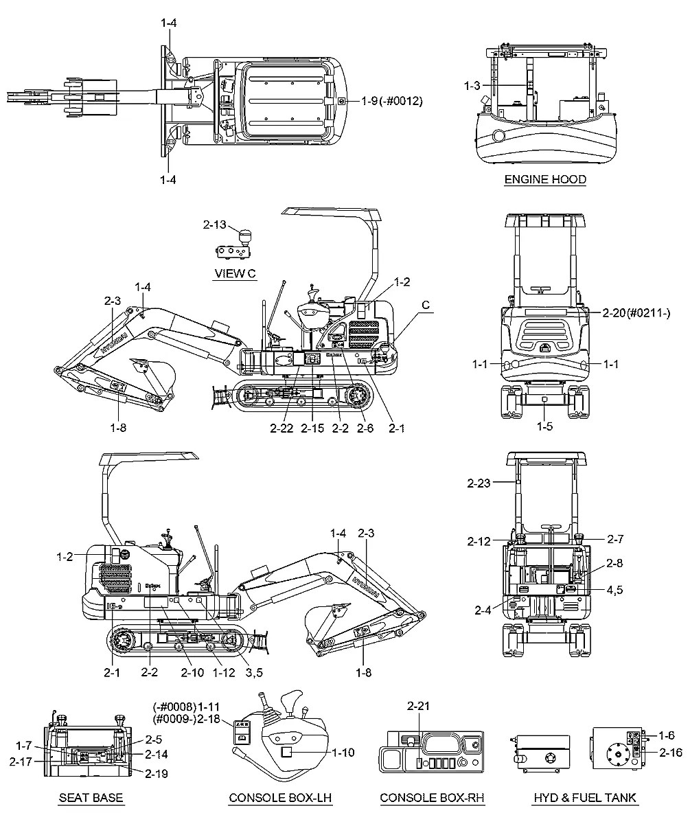91Q4-22020 Escavadeira de esteiras Hyundai R16-9
