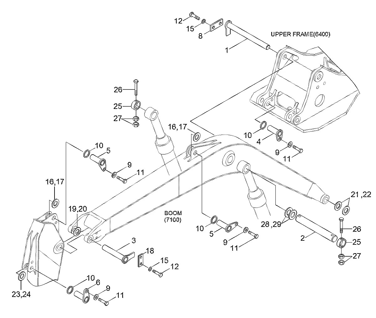 S017-161802 Escavadeira de esteiras Hyundai R290LC-7H